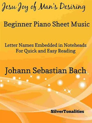 cover image of Jesu Joy of Man's Desiring Beginner Piano Sheet Music